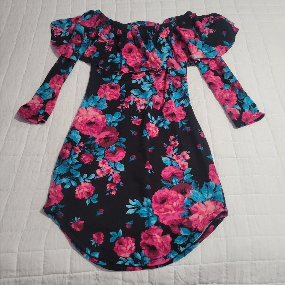 Dark colored flower dress